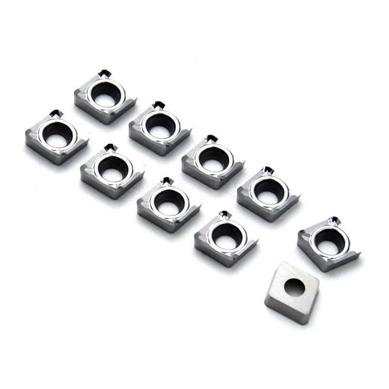 CDBP CNC Carbide Inserts CCGT21.52 Ccgt 060208 for Non-Ferrous Metal Lathe Turning Tool, Uncoated Lathe Replacement Cutters, 10 Pcs - Image 4